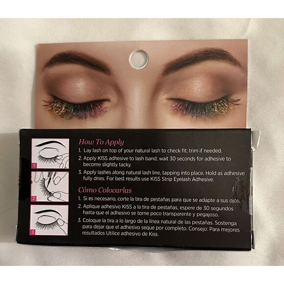 KISS Mythical Be My Fantasy Rainbow Glitter False Lashes NWB - Picture 2 of 2